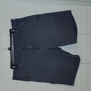 Gray Blue Duluth Trading Company Relaxed Fit Flex Ballroom Khaki shorts